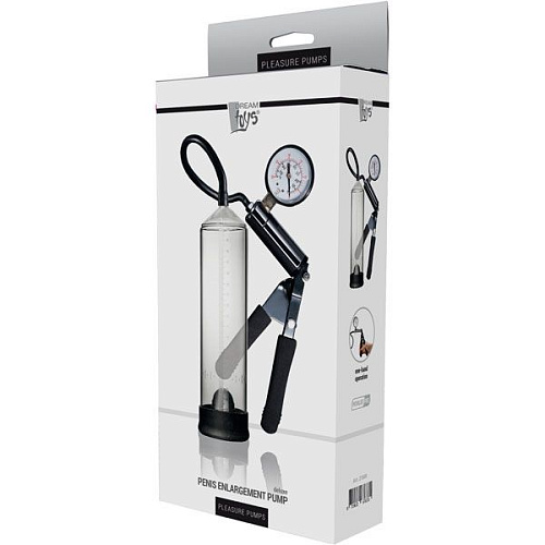 Прозрачная вакуумная помпа с клапаном Dream Toys PENIS ENLARGEMENT PUMP 21569