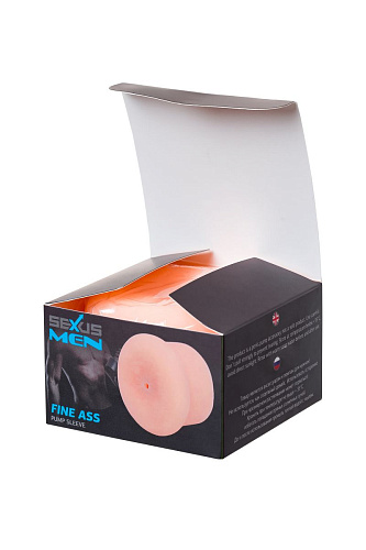 Телесная насадка-анус на помпу Sexus FINE ASS 709034