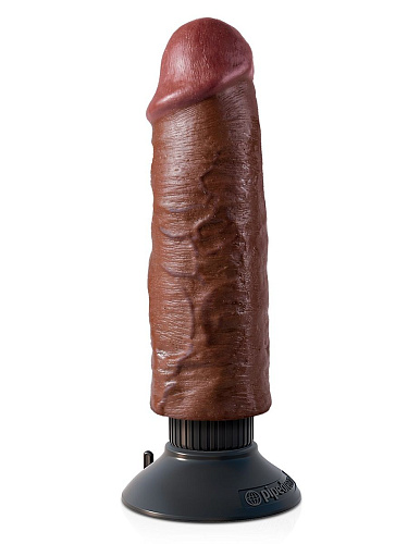 Коричневый вибратор Pipedream 6 Vibrating Cock PD5401-29 (17,8 см)