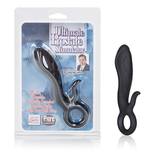 Стимулятор простаты чёрного цвета California Exotic Novelties Dr. Joel Kaplan Ultimate Prostate Stimulator SE-5639-10-2