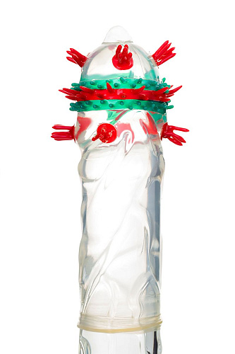 Презерватив с пучками усиков Штучки-дрючки Стимулирующая штучка №3 690920 (1 шт)