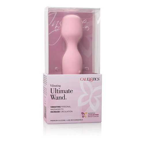 Вибромассажёр розового цвета California Exotic Novelties Vibrating Ultimate Wand SE-4812-50-3 (21,5 см)