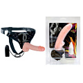 Реалистичный фаллоимитатор телесного цвета на трусиках Bior toys Harness EE-10068 (16,5 см)