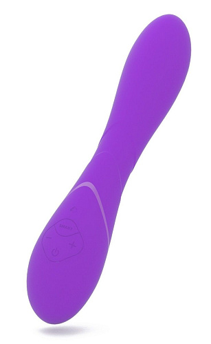 Фиолетовый силиконовый вибромассажёр с подогревом Magic Motion Heating Wand 861130 (19,5 см)