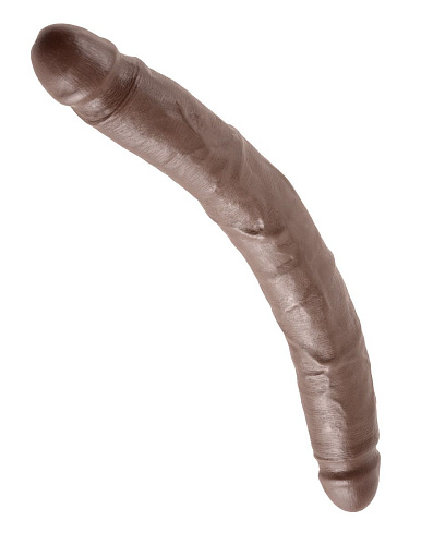 Коричневый двусторонний фаллоимитатор Pipedream 12 Slim Double Dildo PD5516-29 (31,4 см)