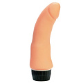 Реалистичный вибромассажёр телесного цвета малого размера Seven Creations PG220-BCV (12 см)