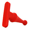Красная анальная пробка Topco Sales Bum Buddies Tease My Tush Intermediate Silicone Anal Plug 1003030 (12 см)