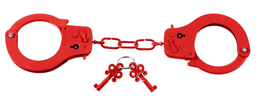Металлические красные наручники Pipedream Designer Metal Handcuffs PD3801-15