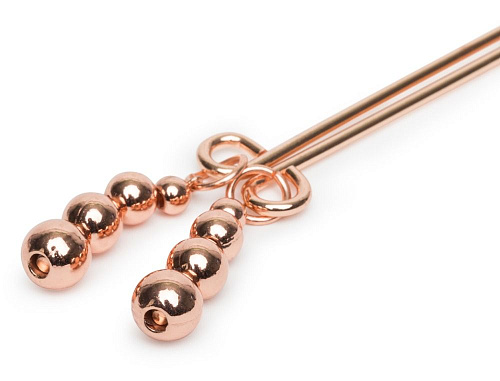 Золотистые зажимы для сосков и клитора Fifty Shades of Grey FS-69154