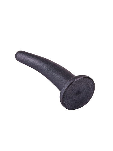 Чёрный гладкий анальный плаг LOVETOY (А-Полимер) Lovething platinum 427303 (13 см)