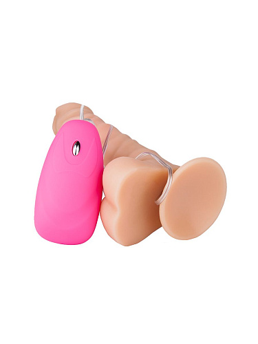 Телесный реалистик с рельефом и присоской Сумерки богов 104-17 CD DD (19 см)