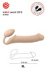 Телесный безремневой страпон Strap-on-me Silicone Bendable Strap-On XL 6012925
