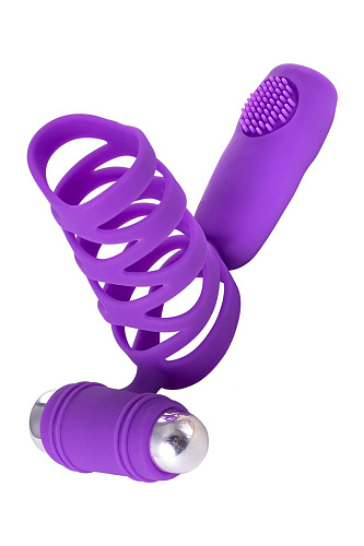 Фиолетовая насадка с виброэлементами Dibe KENNARD GOX-57-4