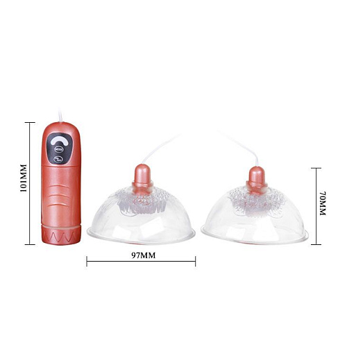 Прозрачный вибростимулятор для груди Baile MOMO BI-014070