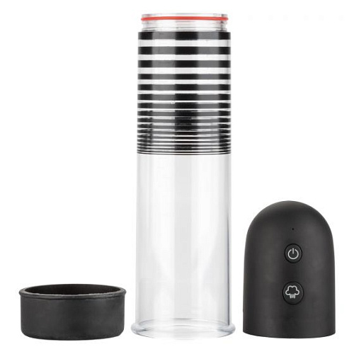 Прозрачная автоматическая вакуумная помпа California Exotic Novelties Rechargeable EZ Pump Kit SE-1035-05-3