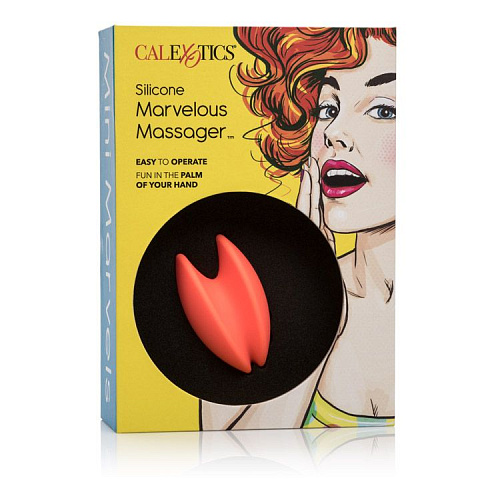 Оранжевый вибромассажёр California Exotic Novelties Mini Marvels Silicone Marvelous Massager SE-4409-20-3