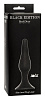 Чёрная анальная пробка Lola toys Slim Anal Plug Large 4205-01Lola (12,5 см)