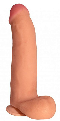 Телесный реалистичный фаллоимитатор с присоской Сумерки богов №73 3201-73 BX DD (20 см)