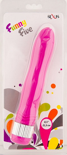 Фиолетовый водонепроницаемый вибратор Sexus 931006-4 (21,5 см)