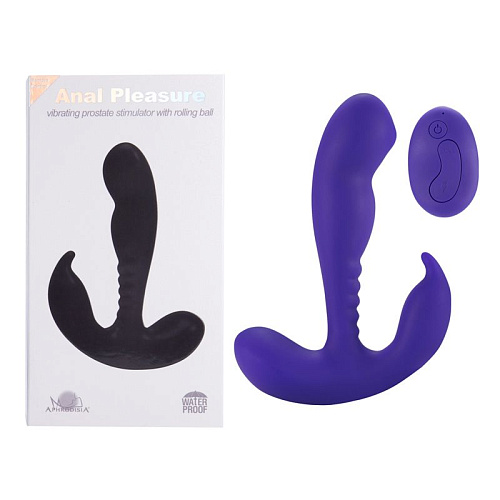 Фиолетовый стимулятор простаты Howells Remote Control Prostate Stimulator with Rolling Ball 182019Purple (13,3 см)