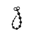 Чёрная анальная цепочка Bior toys Sex Expert SEM-55019 (30,5 см)