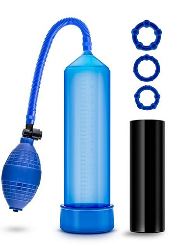 Набор для мужчин из 5 предметов синего цвета Blush Novelties Go Big BL-50122