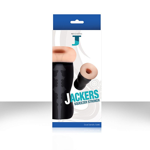 Мастурбатор телесного цвета с широким входом NS Novelties JACKERS SQUEEZER NSN-0610-39