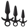 Набор чёрных анальных пробок с держателем NS Novelties Renegade Men s Tool Kit NSN-1105-40