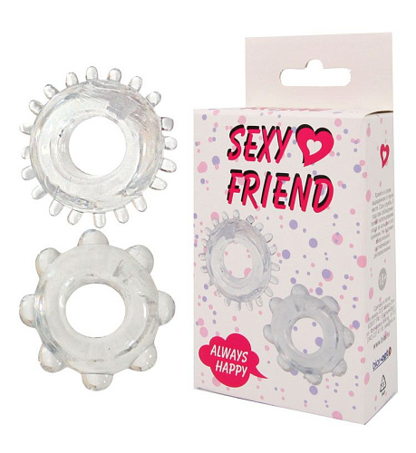 Набор из 2 эрекционных прозрачных колец Bior toys SF-70122