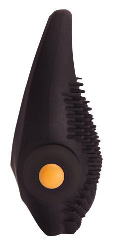 Чёрное эрекционное кольцо с вибрацией Pornhub Vibrating Cock Ring 91260