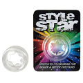 Прозрачное эрекционное кольцо Seven Creations STYLE STAR COCKRING 21-75CL BCD GP