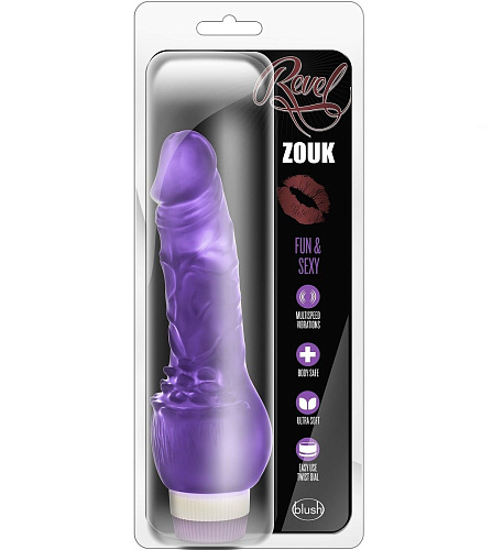 Фиолетовый вибратор Blush Novelties Revel Zouk BL-19101 (19,8 см)