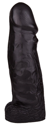 Чёрный фаллоимитатор-гигант LOVETOY (А-Полимер) DESPOT 928000 (28 см)