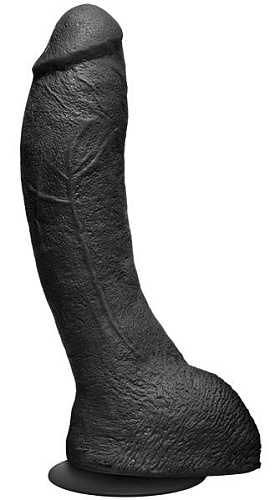 Чёрный фаллоимитатор-насадка Doc Johnson The Perfect P-Spot Cock With Removable Vac-U-Lock Suction Cup 2406-01-BX (22,9 см)