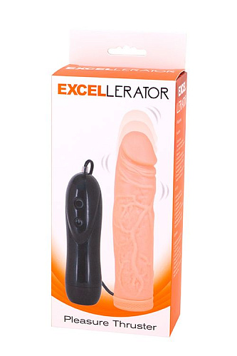 Вибратор-реалистик телесного цвета Seven Creations Excellerator 2K258-BX (18 см)