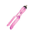 Розовая двойная насадка для секс-машины LoveMachines Machine Gun FMF0116 (16 см)