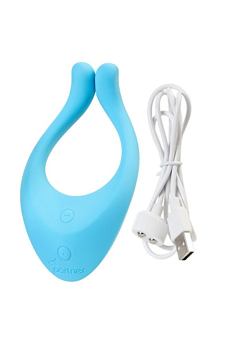 Голубой многофункциональный стимулятор для пар Satisfyer Partner Multifun 1 J2018-29