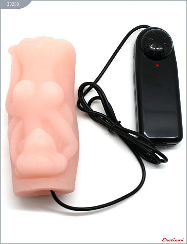 Телесный мастурбатор-вагина «Женское тело» с вибрацией Eroticon 30200