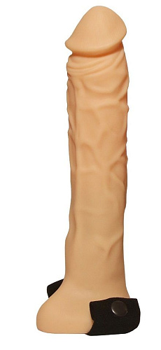 Фаллопротез телесного цвета на чёрной резинке Сумерки богов 1005-09 BX DD