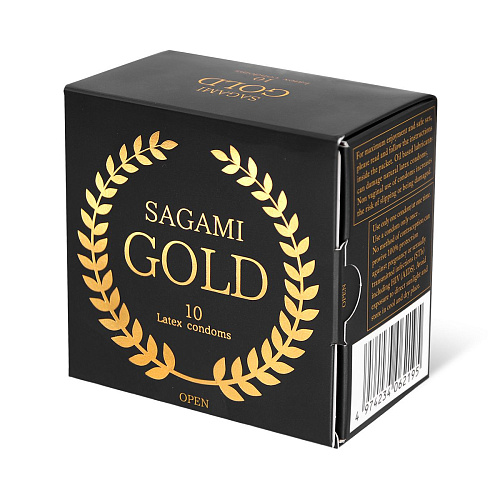 Золотистые презервативы Sagami Gold №10 (10 шт)