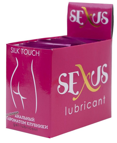 Набор из 50 пробников анальной гель-смазки Sexus Silk Touch Strawberry Anal 817016