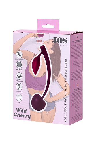 Бордовая вагинальная вишенка JOS WILD CHERRY 782024 (13 см)