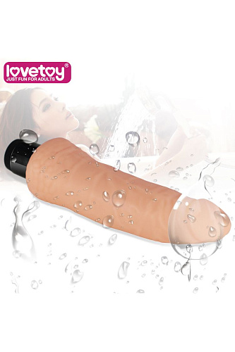 Телесный вибратор-реалистик Lovetoy 1002 (20,3 см)