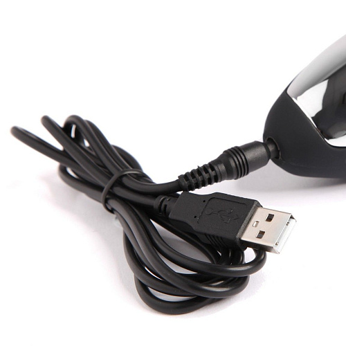 Чёрный вибромассажёр Fifty Shades of Grey Holy Cow FS-48818