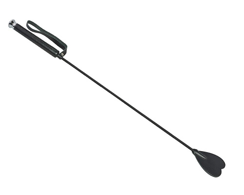 Чёрный стек с шлепком-сердечком Sitabella 3039-1 (70 см)