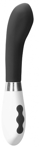 Чёрный вибратор для точки G Shots Media BV Apollo LUNA019BLK (21 см)