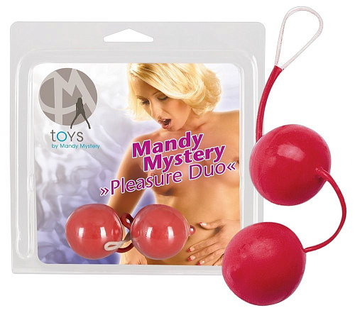 Красные вагинальные шарики Orion LATEX PLEASURE DUO 0511650