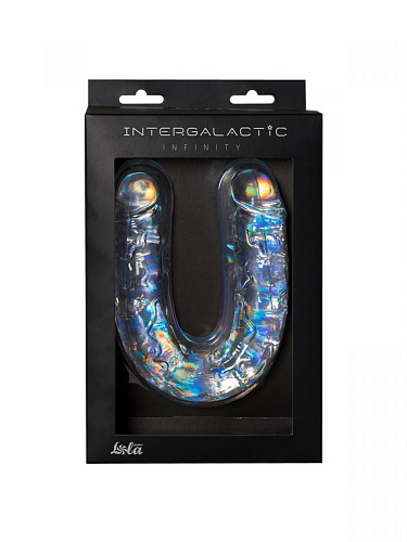 Прозрачный двусторонний фаллоимитатор Lola toys Infinity 7080-07lola (33,5 см)