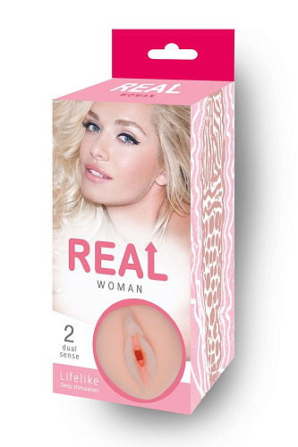 Телесный мастурбатор-реалистик с входом в виде вагины Real Real Woman  RW72103