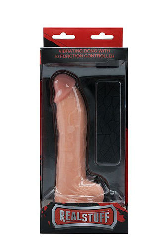 Телесный вибратор-реалистик на присоске Dream Toys REALSTUFF 6.5INCH VIBRATOR 21305 (17 см)